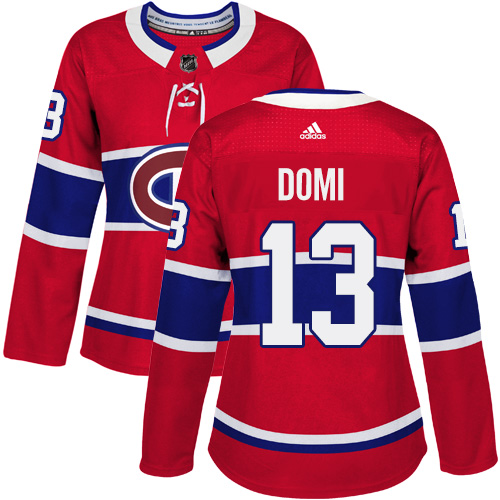 Adidas Canadiens #13 Max Domi Red Home Authentic Women's Stitched NHL Jersey Adidas Canadiens #13 Max Domi Red Home Authentic Women's Stitched NHL Jersey