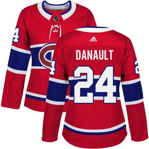 Adidas Canadiens #24 Phillip Danault Red Home Authentic Women's Stitched NHL Jersey