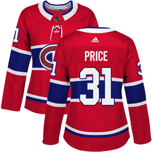 Adidas Canadiens #31 Carey Price Red Home Authentic Women's Stitched NHL Jersey Adidas Canadiens #31 Carey Price Red Home Authentic Women's Stitched NHL Jersey