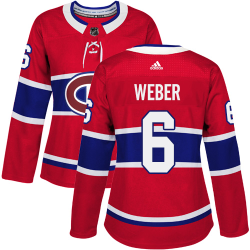 Adidas Canadiens #6 Shea Weber Red Home Authentic Women's Stitched NHL Jersey Adidas Canadiens #6 Shea Weber Red Home Authentic Women's Stitched NHL Jersey