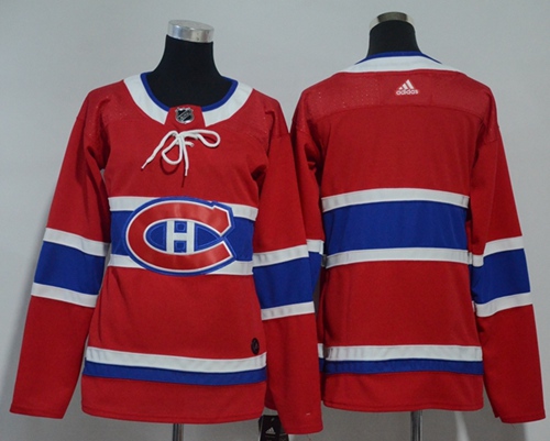 Adidas Canadiens Blank Red Home Authentic Women's Stitched NHL Jersey Adidas Canadiens Blank Red Home Authentic Women's Stitched NHL Jersey
