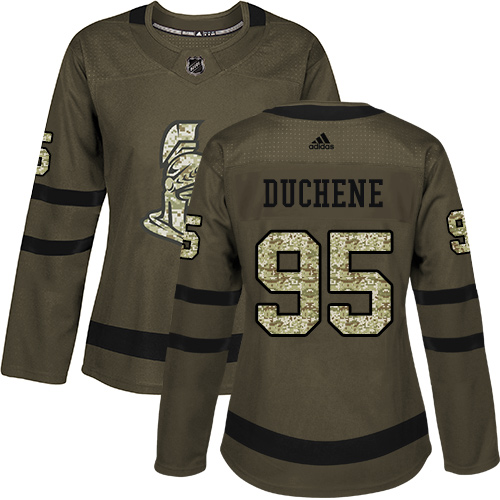 Adidas Senators #95 Matt Duchene Green Salute to Service Women's Stitched NHL Jersey Adidas Senators #95 Matt Duchene Green Salute to Service Women's Stitched NHL Jersey