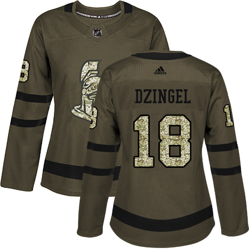 Adidas Senators #18 Ryan Dzingel Green Salute to Service Women's Stitched NHL Jersey Adidas Senators #18 Ryan Dzingel Green Salute to Service Women's Stitched NHL Jersey