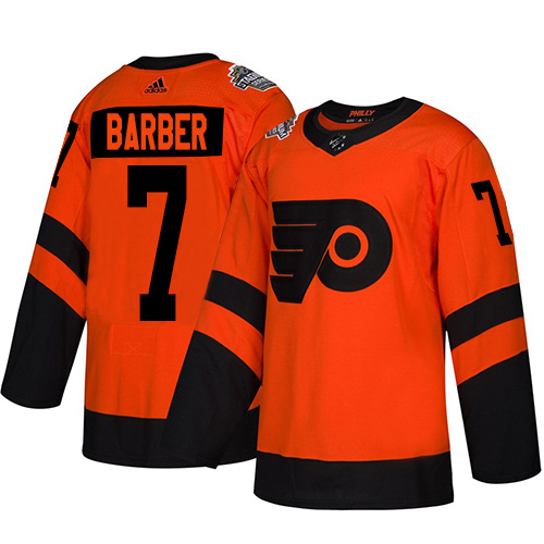 Adidas Flyers #7 Bill Barber Orange Authentic 2019 Stadium Series Women's Stitched NHL Jersey Adidas Flyers #7 Bill Barber Orange Authentic 2019 Stadium Series Women's Stitched NHL Jersey
