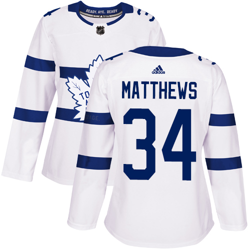 Adidas Maple Leafs #34 Auston Matthews White Authentic 2018 Stadium Series Women's Stitched NHL Jersey Adidas Maple Leafs #34 Auston Matthews White Authentic 2018 Stadium Series Women's Stitched NHL Jersey