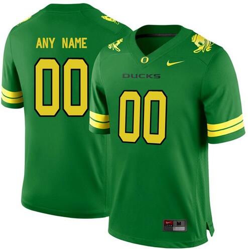 Oregon Ducks Custom College Football Green Stitched Jersey
