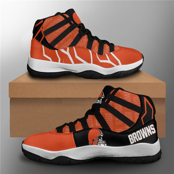 Women's Cleveland Browns Air Jordan 11 Sneakers 3001