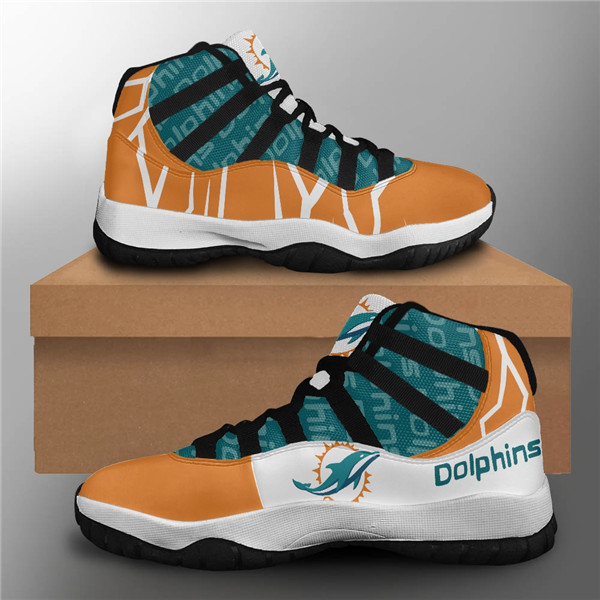 Men's Miami Dolphins Air Jordan 11 Sneakers 2001