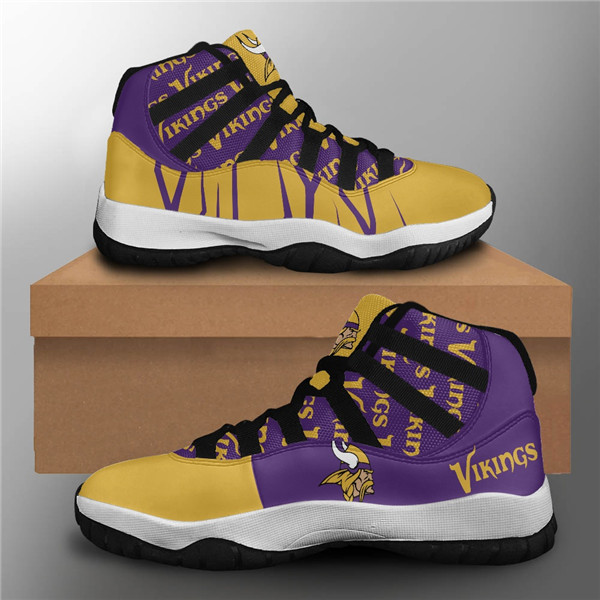 Men's Minnesota Vikings Air Jordan 11 Sneakers 2001