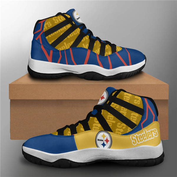 Women's Pittsburgh Steelers Air Jordan 11 Sneakers 3001