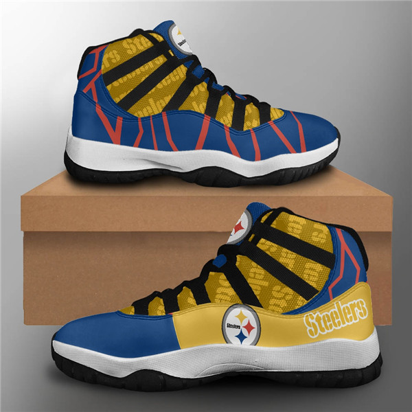 Men's Pittsburgh Steelers Air Jordan 11 Sneakers 2001 Men's Pittsburgh Steelers Air Jordan 11 Sneakers 2001