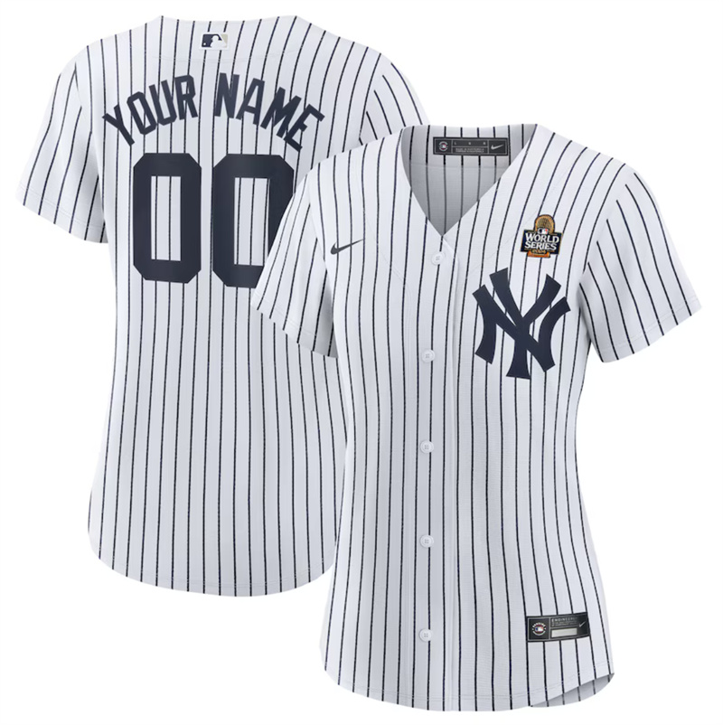 Women's New York Yankees Active Player Custom White 2024 World Series Cool Base Stitched Baseball Jersey(Run Small) Women's New York Yankees Active Player Custom White 2024 World Series Cool Base Stitched Baseball Jersey(Run Small)
