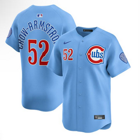 Youth Chicago Cubs #52 Pete Crow-Armstrong 2024/25 Blue 2nd Alternate Limited Stitched Baseball Jersey