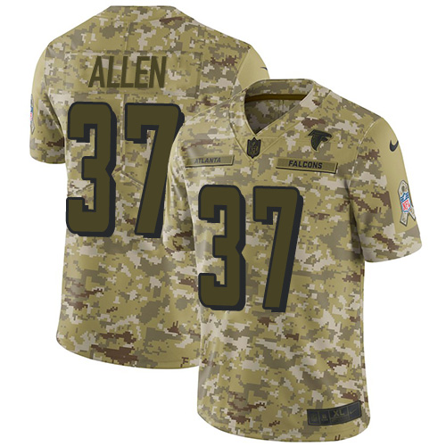 Nike Falcons #37 Ricardo Allen Camo Youth Stitched NFL Limited 2018 Salute to Service Jersey