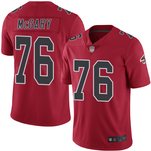 Nike Falcons #76 Kaleb McGary Red Youth Stitched NFL Limited Rush Jersey Nike Falcons #76 Kaleb McGary Red Youth Stitched NFL Limited Rush Jersey