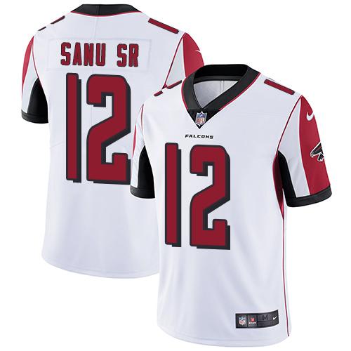 Nike Falcons #12 Mohamed Sanu Sr White Youth Stitched NFL Vapor Untouchable Limited Jersey Nike Falcons #12 Mohamed Sanu Sr White Youth Stitched NFL Vapor Untouchable Limited Jersey