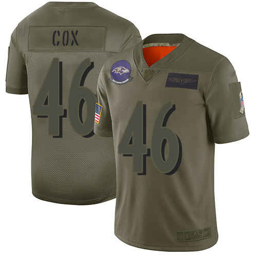 Nike Ravens #46 Morgan Cox Camo Youth Stitched NFL Limited 2019 Salute to Service Jersey Nike Ravens #46 Morgan Cox Camo Youth Stitched NFL Limited 2019 Salute to Service Jersey
