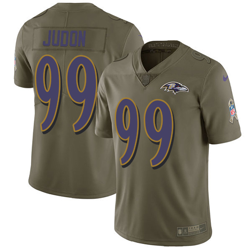 Nike Ravens #99 Matthew Judon Olive Youth Stitched NFL Limited 2017 Salute To Service Jersey