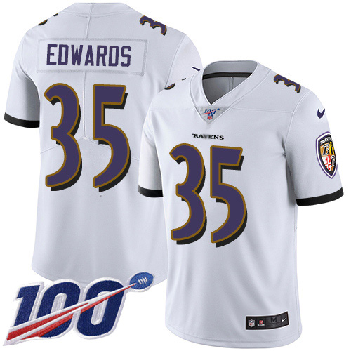 Nike Ravens #35 Gus Edwards White Youth Stitched NFL 100th Season Vapor Untouchable Limited Jersey Nike Ravens #35 Gus Edwards White Youth Stitched NFL 100th Season Vapor Untouchable Limited Jersey