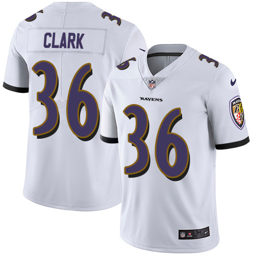 Nike Ravens #36 Chuck Clark White Youth Stitched NFL Vapor Untouchable Limited Jersey Nike Ravens #36 Chuck Clark White Youth Stitched NFL Vapor Untouchable Limited Jersey
