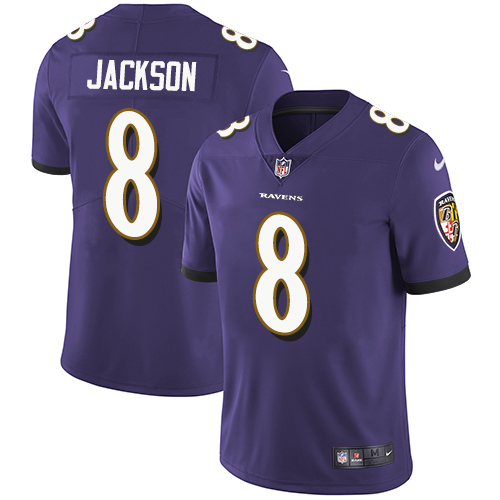 Nike Ravens #8 Lamar Jackson Purple Team Color Youth Stitched NFL Vapor Untouchable Limited Jersey Nike Ravens #8 Lamar Jackson Purple Team Color Youth Stitched NFL Vapor Untouchable Limited Jersey