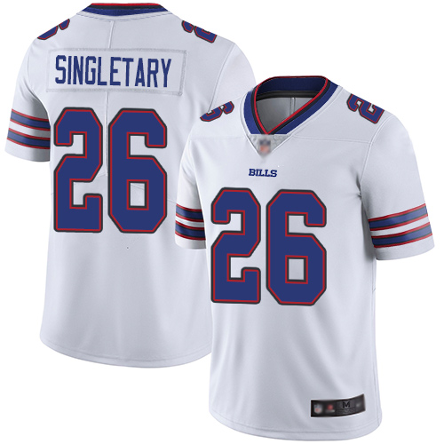 Nike Bills #26 Devin Singletary White Youth Stitched NFL Vapor Untouchable Limited Jersey