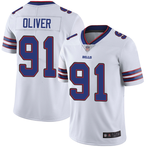 Nike Bills #91 Ed Oliver White Youth Stitched NFL Vapor Untouchable Limited Jersey