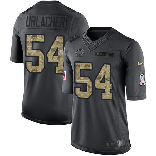 Nike Bears #54 Brian Urlacher Black Youth Stitched NFL Limited 2016 Salute to Service Jersey Nike Bears #54 Brian Urlacher Black Youth Stitched NFL Limited 2016 Salute to Service Jersey