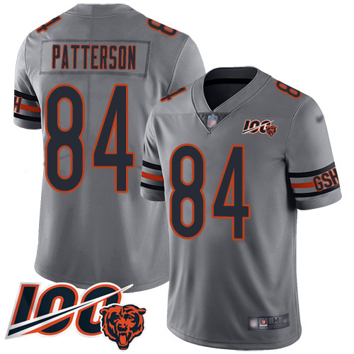 Nike Bears #84 Cordarrelle Patterson Silver Youth Stitched NFL Limited Inverted Legend 100th Season Jersey Nike Bears #84 Cordarrelle Patterson Silver Youth Stitched NFL Limited Inverted Legend 100th Season Jersey