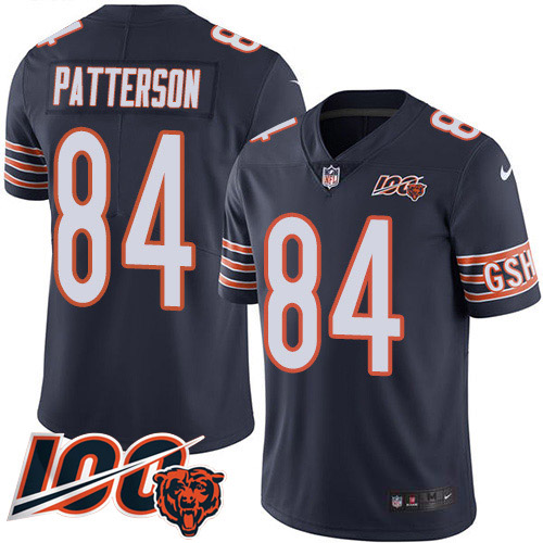 Nike Bears #84 Cordarrelle Patterson Navy Blue Team Color Youth Stitched NFL 100th Season Vapor Untouchable Limited Jersey