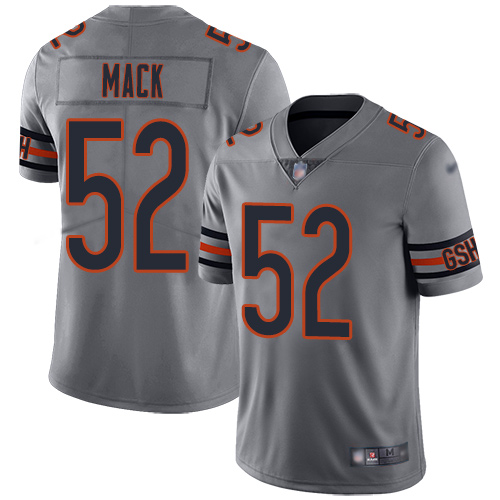 Nike Bears #52 Khalil Mack Silver Youth Stitched NFL Limited Inverted Legend Jersey