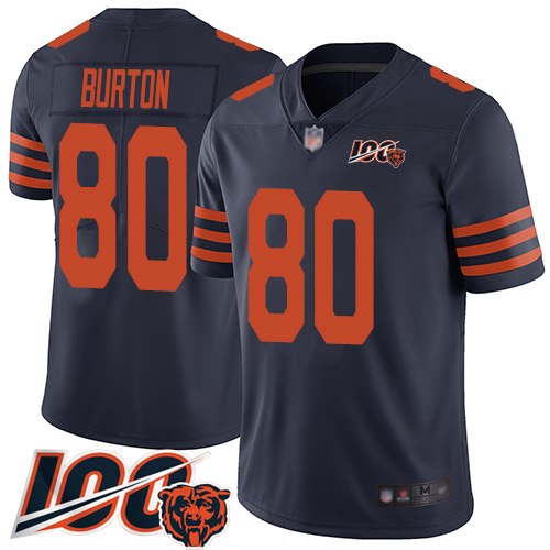 Nike Bears #80 Trey Burton Navy Blue Alternate Youth Stitched NFL 100th Season Vapor Limited Jersey Nike Bears #80 Trey Burton Navy Blue Alternate Youth Stitched NFL 100th Season Vapor Limited Jersey