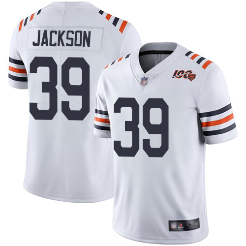 Nike Bears #39 Eddie Jackson White Alternate Youth Stitched NFL Vapor Untouchable Limited 100th Season Jersey Nike Bears #39 Eddie Jackson White Alternate Youth Stitched NFL Vapor Untouchable Limited 100th Season Jersey