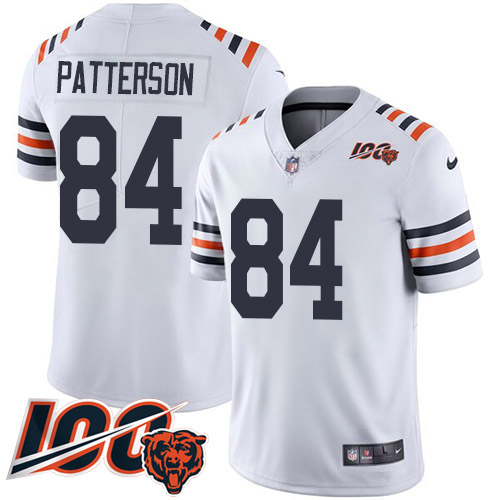 Nike Bears #84 Cordarrelle Patterson White Alternate Youth Stitched NFL Vapor Untouchable Limited 100th Season Jersey