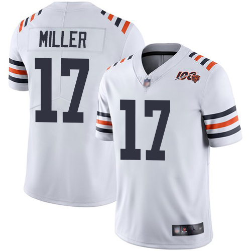 Nike Bears #17 Anthony Miller White Alternate Youth Stitched NFL Vapor Untouchable Limited 100th Season Jersey Nike Bears #17 Anthony Miller White Alternate Youth Stitched NFL Vapor Untouchable Limited 100th Season Jersey