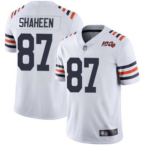 Nike Bears #87 Adam Shaheen White Alternate Youth Stitched NFL Vapor Untouchable Limited 100th Season Jersey Nike Bears #87 Adam Shaheen White Alternate Youth Stitched NFL Vapor Untouchable Limited 100th Season Jersey