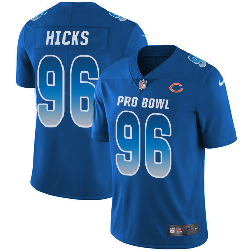 Nike Bears #96 Akiem Hicks Royal Youth Stitched NFL Limited NFC 2019 Pro Bowl Jersey Nike Bears #96 Akiem Hicks Royal Youth Stitched NFL Limited NFC 2019 Pro Bowl Jersey