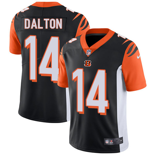 Nike Bengals #14 Andy Dalton Black Team Color Youth Stitched NFL Vapor Untouchable Limited Jersey