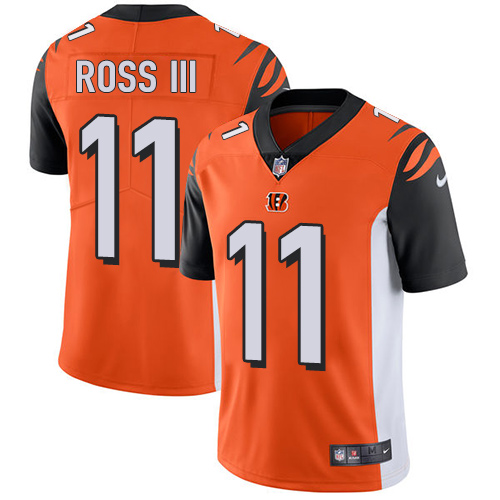 Nike Bengals #11 John Ross III Orange Alternate Youth Stitched NFL Vapor Untouchable Limited Jersey
