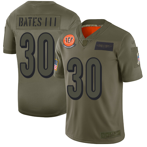 Nike Bengals #30 Jessie Bates III Camo Youth Stitched NFL Limited 2019 Salute to Service Jersey Nike Bengals #30 Jessie Bates III Camo Youth Stitched NFL Limited 2019 Salute to Service Jersey
