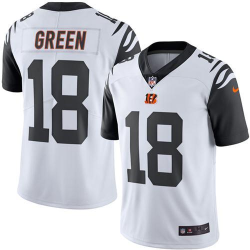 Nike Bengals #18 A.J. Green White Youth Stitched NFL Limited Rush Jersey Nike Bengals #18 A.J. Green White Youth Stitched NFL Limited Rush Jersey