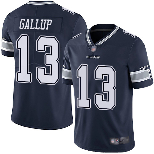 Nike Cowboys #13 Michael Gallup Navy Blue Team Color Youth Stitched NFL Vapor Untouchable Limited Jersey