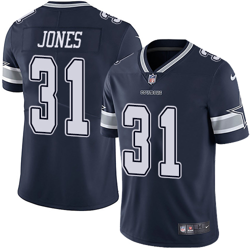 Nike Cowboys #31 Byron Jones Navy Blue Team Color Youth Stitched NFL Vapor Untouchable Limited Jersey