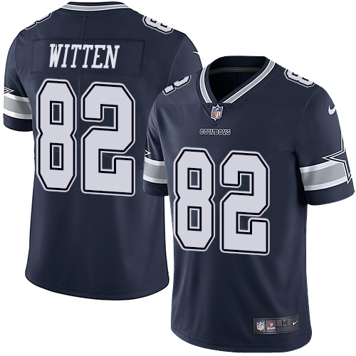 Nike Cowboys #82 Jason Witten Navy Blue Team Color Youth Stitched NFL Vapor Untouchable Limited Jersey