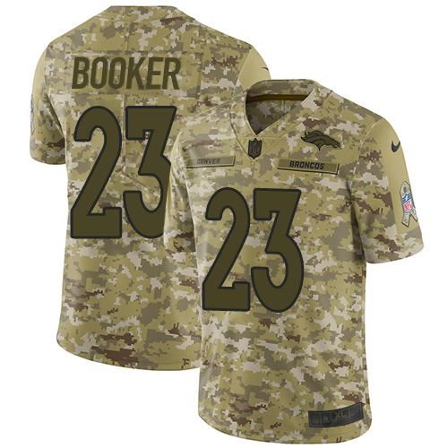 Nike Broncos #23 Devontae Booker Camo Youth Stitched NFL Limited 2018 Salute to Service Jersey Nike Broncos #23 Devontae Booker Camo Youth Stitched NFL Limited 2018 Salute to Service Jersey