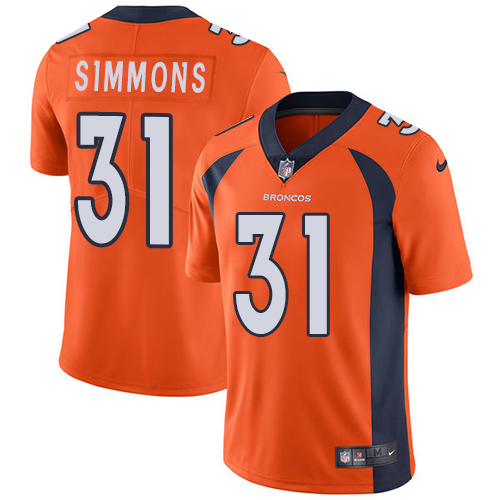 Nike Broncos #31 Justin Simmons Orange Team Color Youth Stitched NFL Vapor Untouchable Limited Jersey Nike Broncos #31 Justin Simmons Orange Team Color Youth Stitched NFL Vapor Untouchable Limited Jersey
