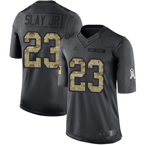 Nike Lions #23 Darius Slay Jr Black Youth Stitched NFL Limited 2016 Salute to Service Jersey Nike Lions #23 Darius Slay Jr Black Youth Stitched NFL Limited 2016 Salute to Service Jersey