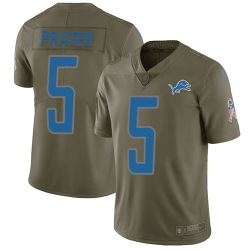Nike Lions #5 Matt Prater Olive Youth Stitched NFL Limited 2017 Salute to Service Jersey Nike Lions #5 Matt Prater Olive Youth Stitched NFL Limited 2017 Salute to Service Jersey