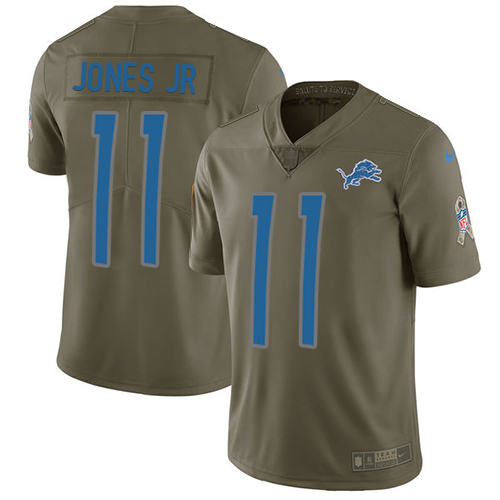 Nike Lions #11 Marvin Jones Jr Olive Youth Stitched NFL Limited 2017 Salute to Service Jersey Nike Lions #11 Marvin Jones Jr Olive Youth Stitched NFL Limited 2017 Salute to Service Jersey