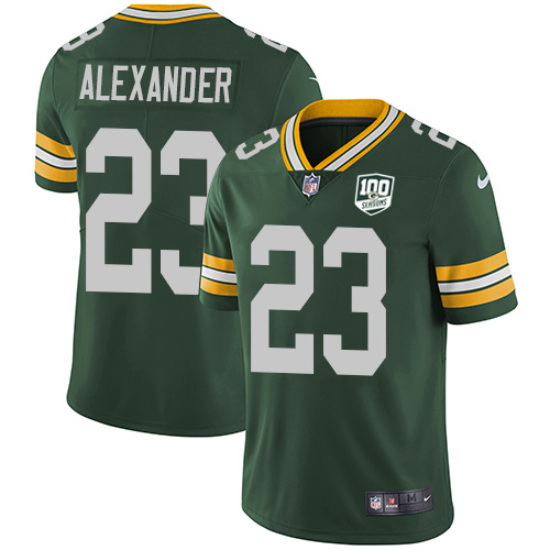 Nike Packers #23 Jaire Alexander Green Team Color Youth 100th Season Stitched NFL Vapor Untouchable Limited Jersey